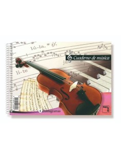 CUADERNO BLOCKS DE MUSICA 80 GRS. 4º (155X215MM.) 20 HOJAS 4 PENTAGRAMAS PACSA 18804